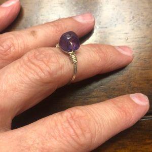 Amethyst Wired Ring